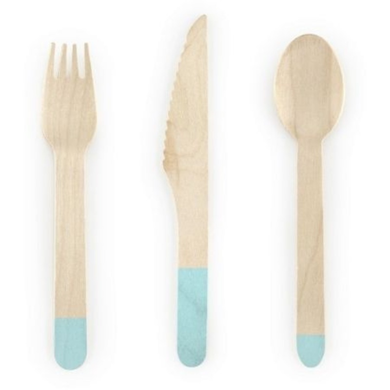 Mint Wooden Cutlery (18 Pack)