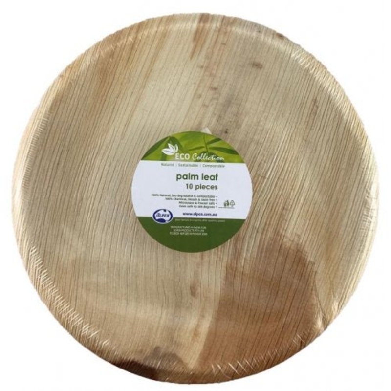 Palm Leaf Round Plate 10inch 250mm 10pk