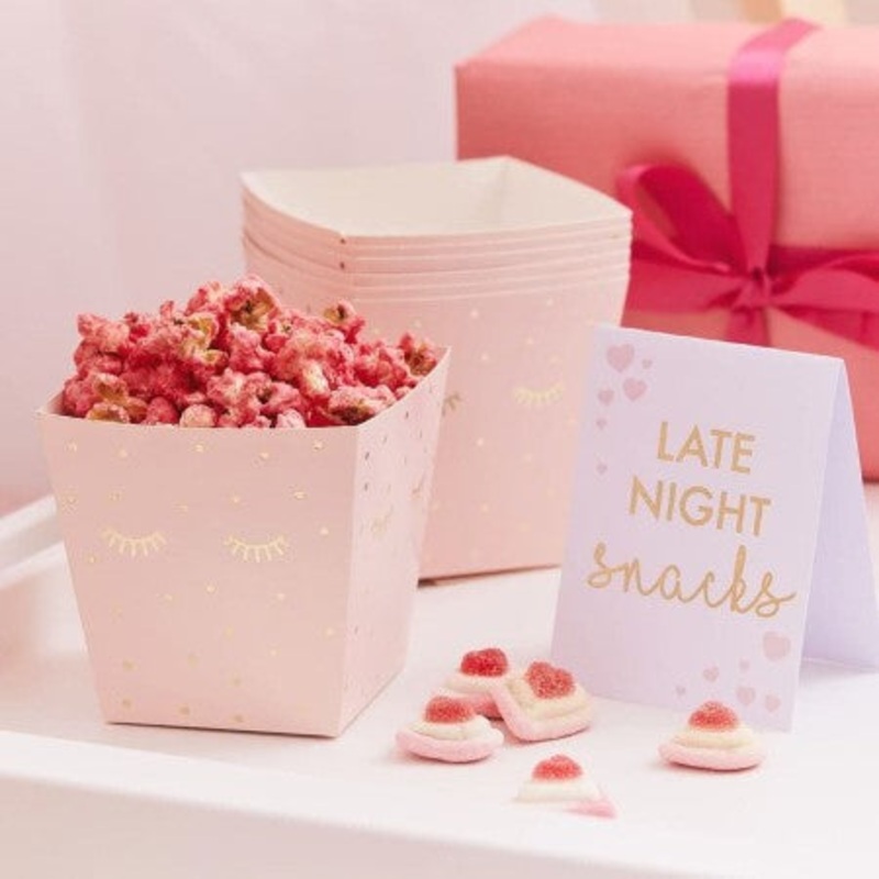 Pink Sleepover Midnight Feast Kit Boxes