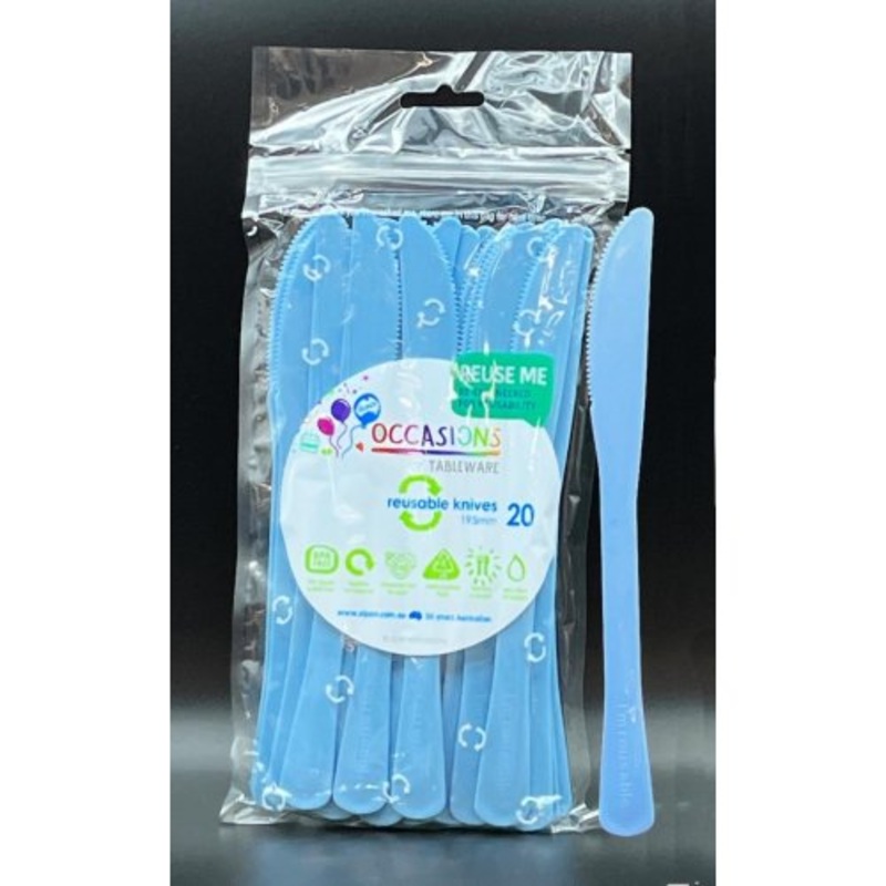 Reusable Knives Pack 20 - Light Blue