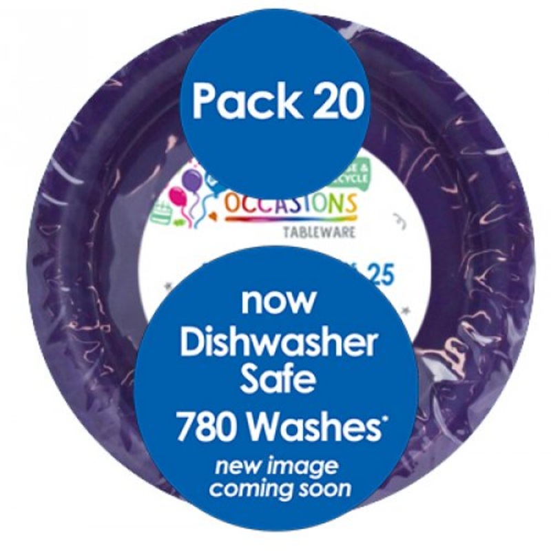 Reusable Lunch Plate Pack 20 - Purple