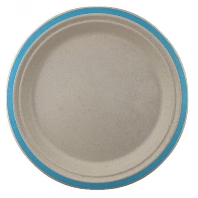 Sugarcane Dinner Plates 230mm Light Blue 10 pack