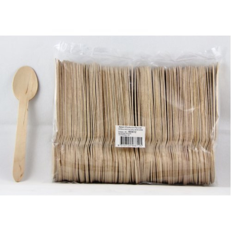Wooden Spoons 155mm 100pk