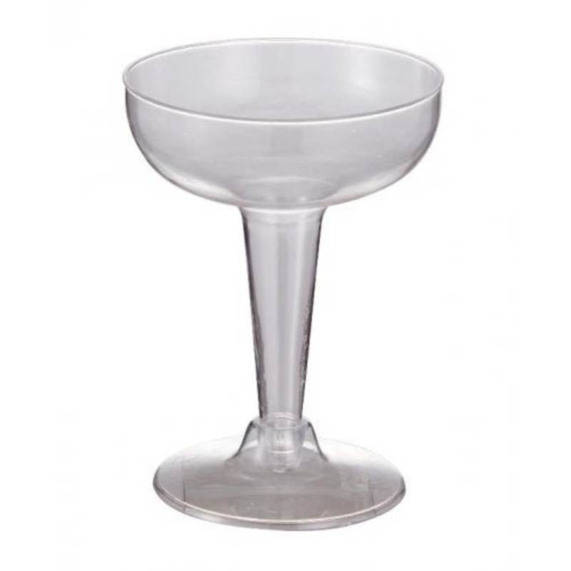 12pk Clear Plastic Cocktail Glasses 100ml