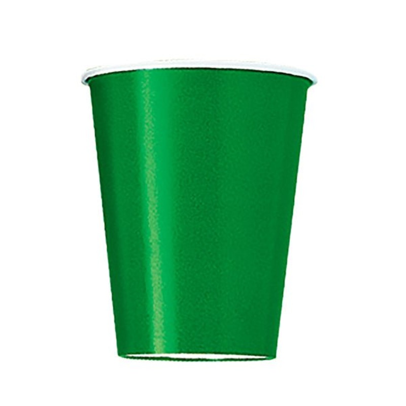 14pk Emerald Green Paper Cups