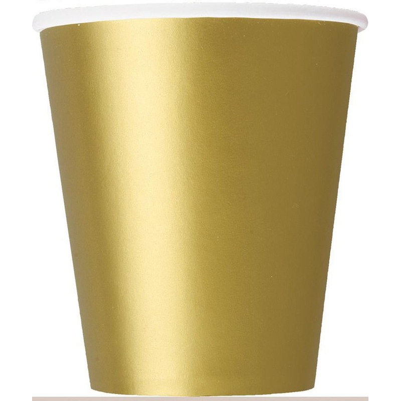 14pk Gold Paper Cups
