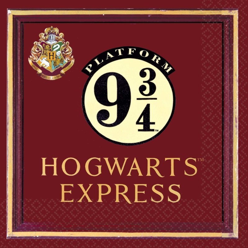 16pk Harry Potter Hogwarts Express Luncheon Napkins