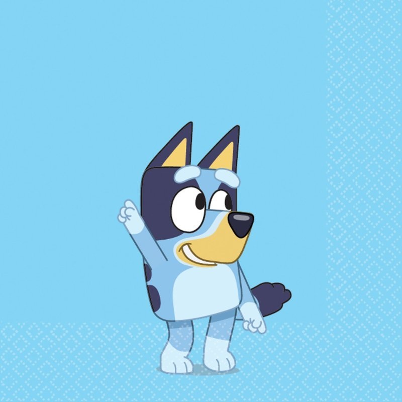 16pk Licensed Bluey Party Napkins