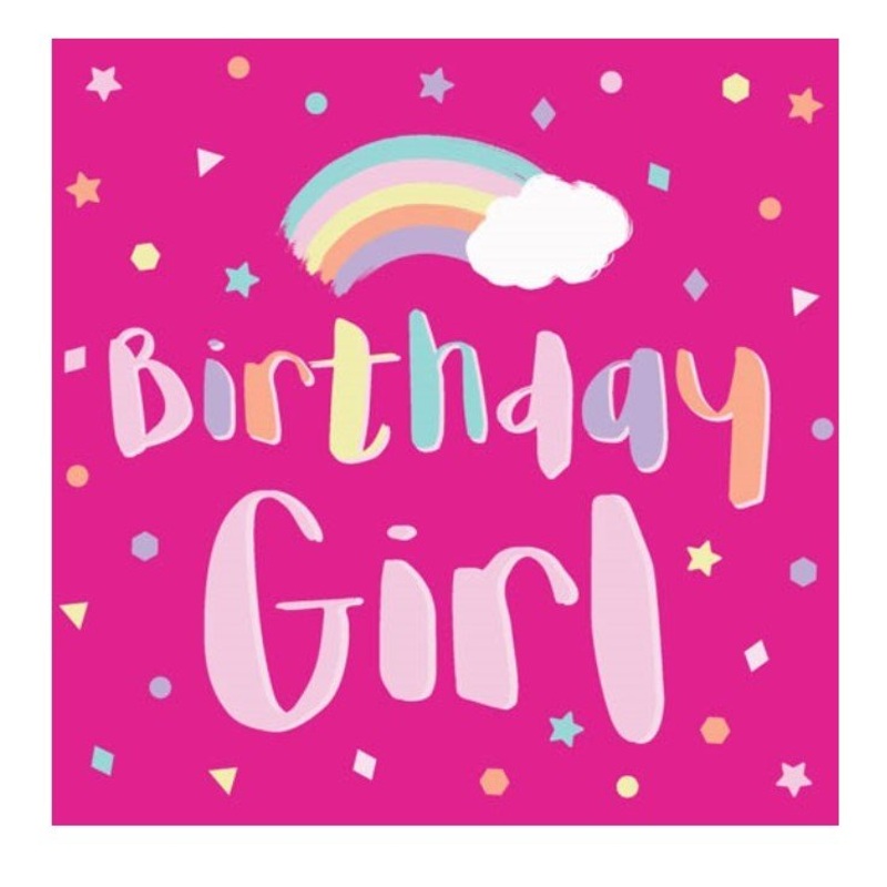 20pk Birthday Girl Pink Luncheon Napkins