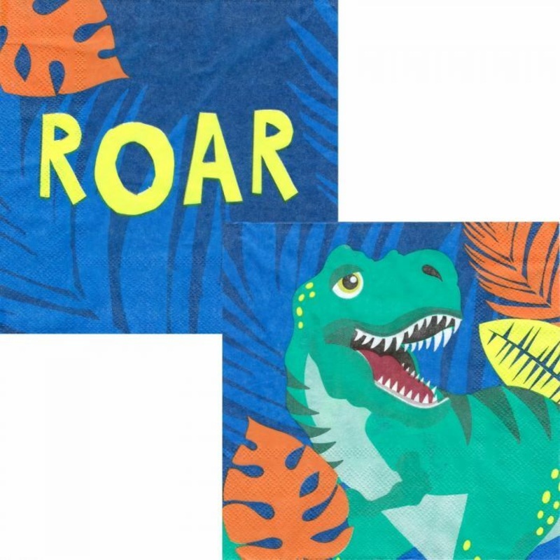 20pk Dinosaur Roar Lunch Napkins