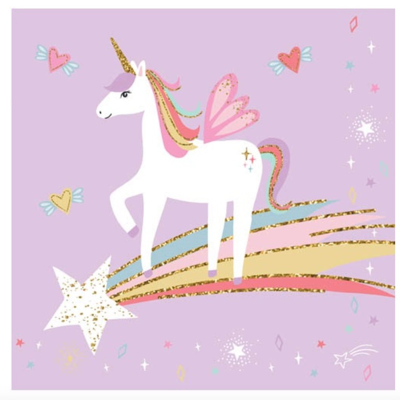 20pk Unicorn Party Paper Napkins
