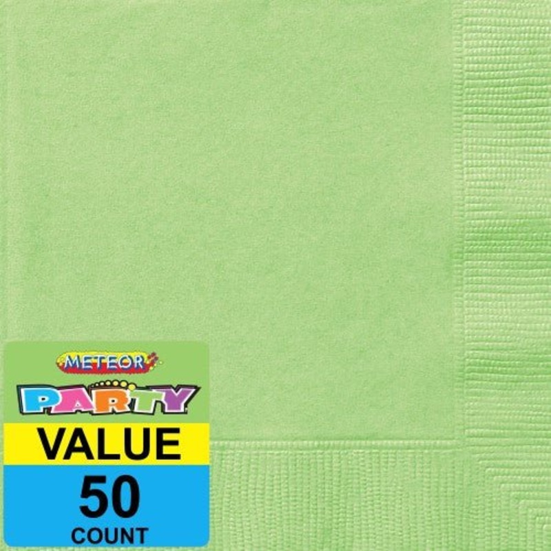 50pk Napkins - Lime Green