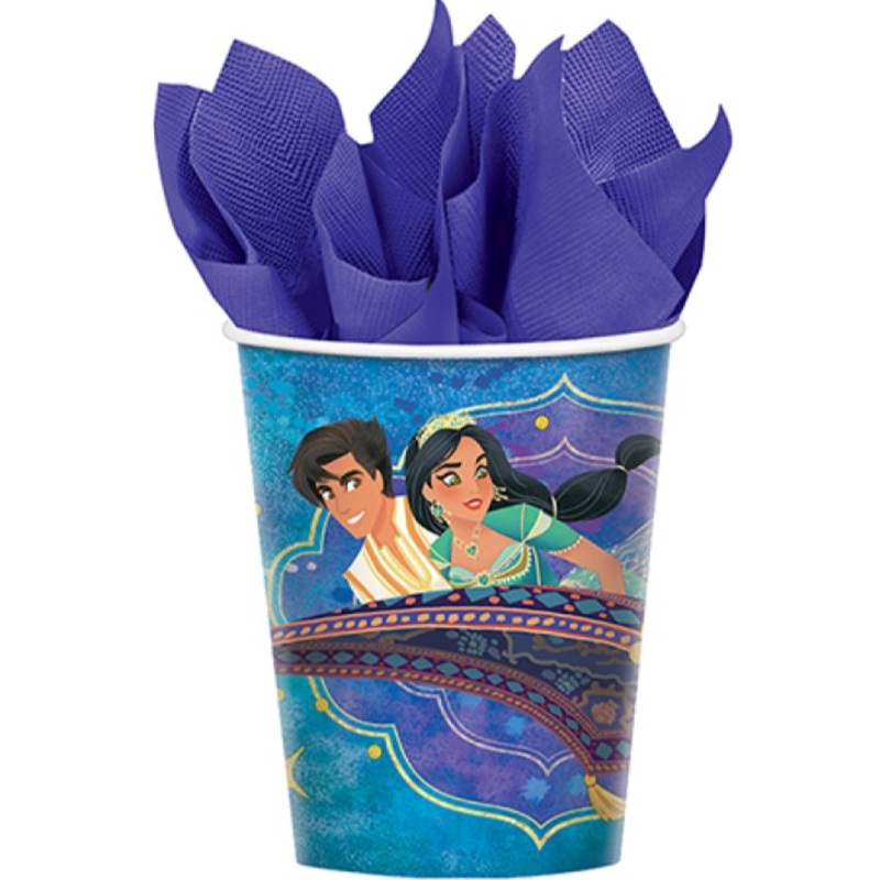 8pk Disney Aladdin Paper Cups