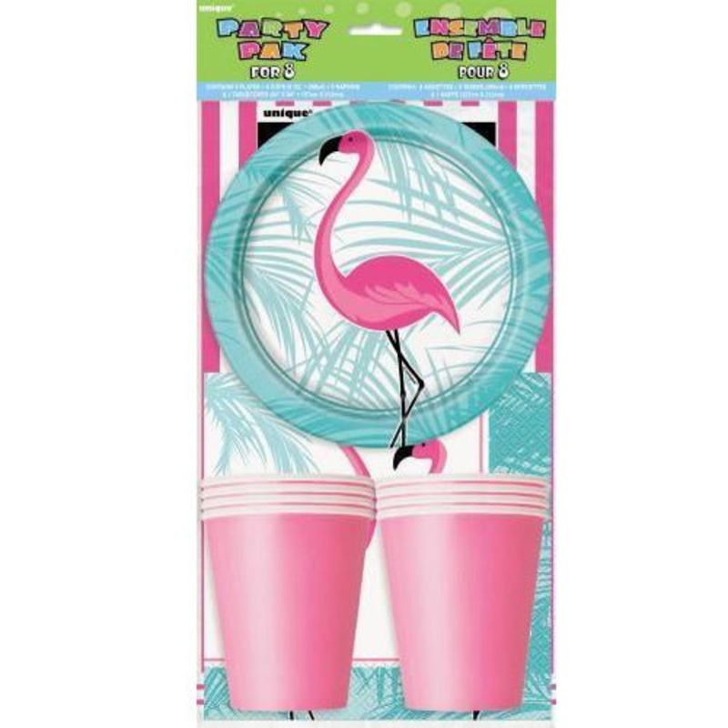 Flamingo Party Pack for 8