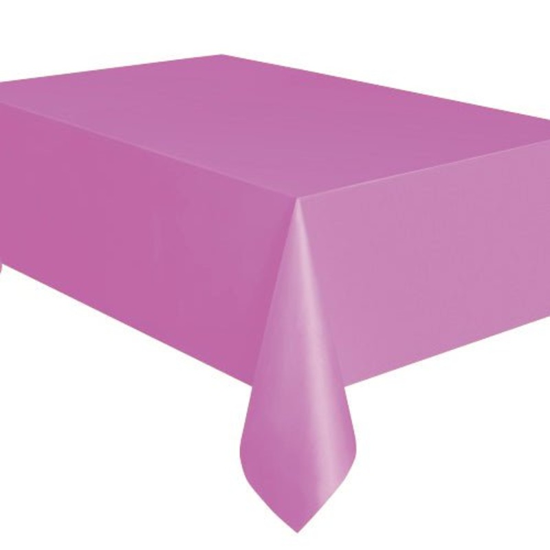 Rectangle Plastic Tablecloth - Pretty Purple