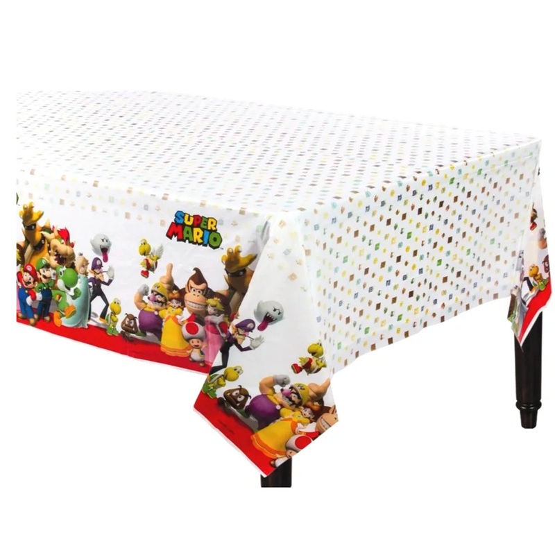Super Mario Brothers Plastic Rectangle Tablecover Tablecloth