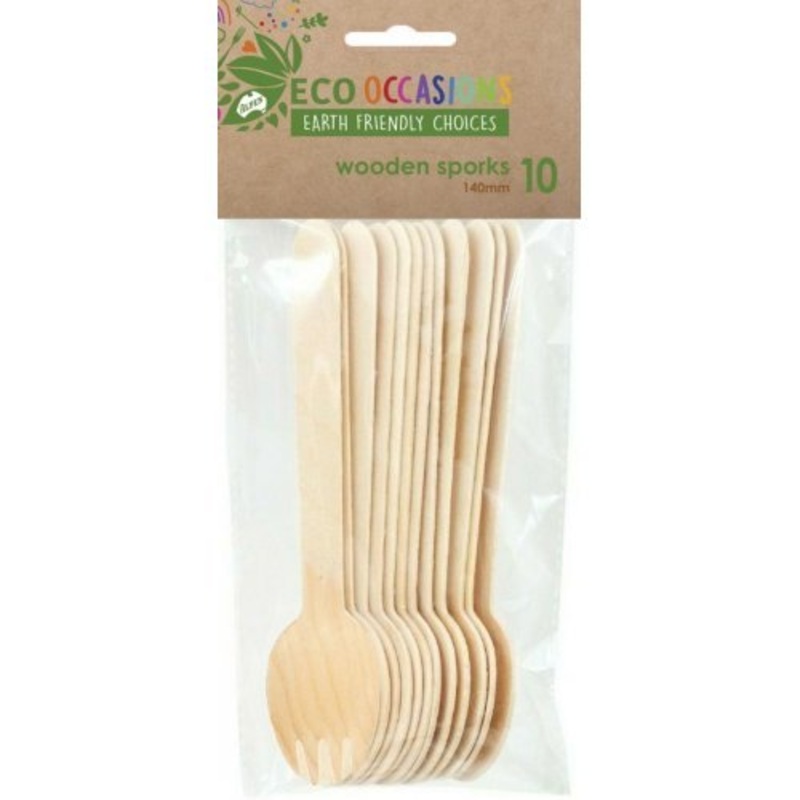 10pk Wooden Sporks