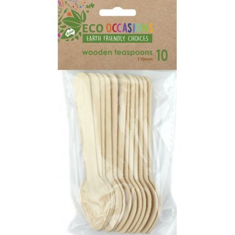 10pk Wooden Teaspoons