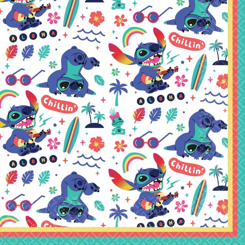 16pk Lilo & Stitch Lunch Paper Napkins