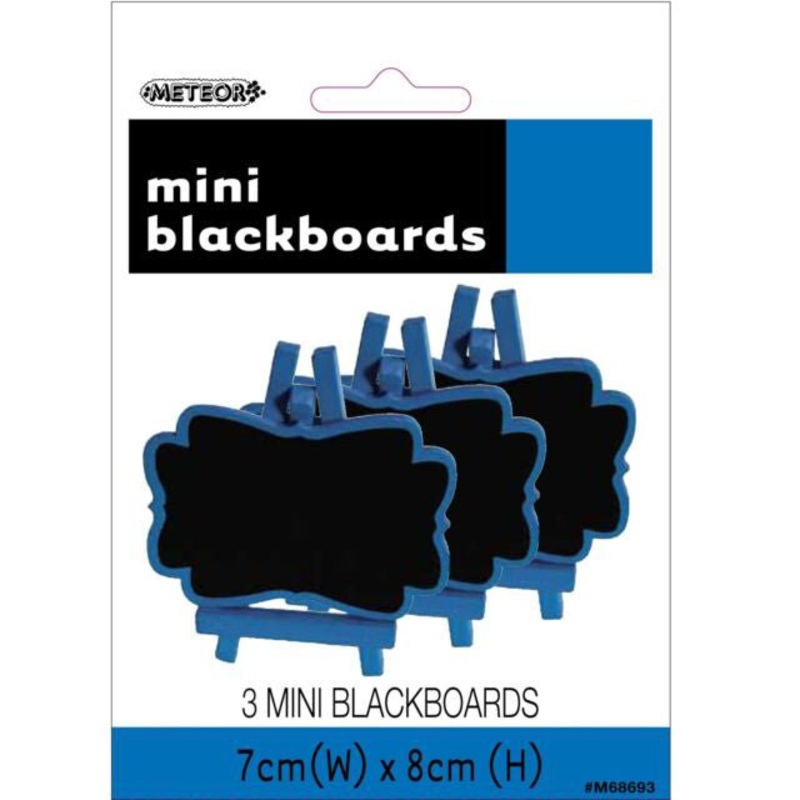 3pk Mini Blackboard - Royal Blue