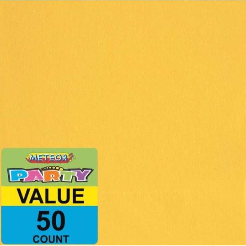 50pk Napkins - Sunflower Yellow