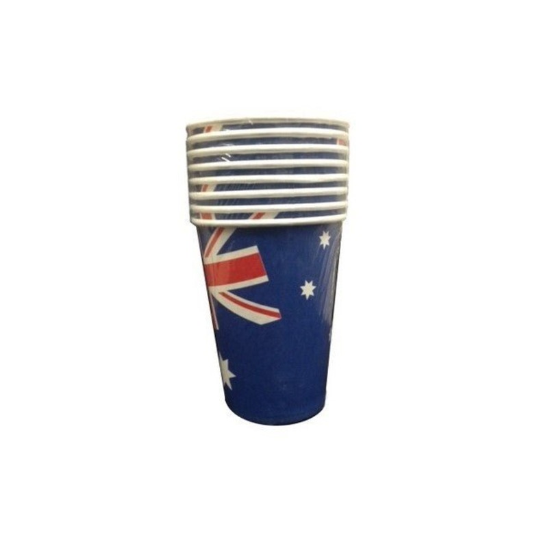 8pk Australia Flag Paper Cups