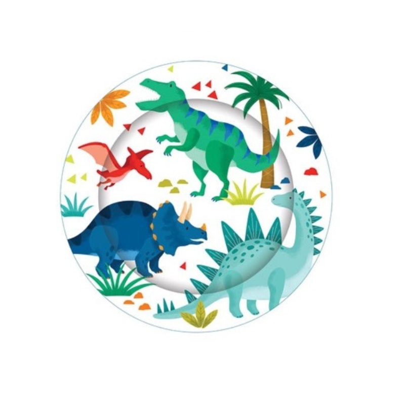 8pk Dinosaur Roar Paper Plates