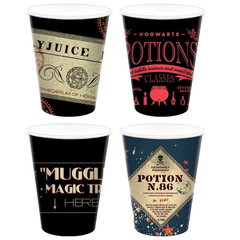 8pk Harry Potter Assorted Design Birthday Paper Cups