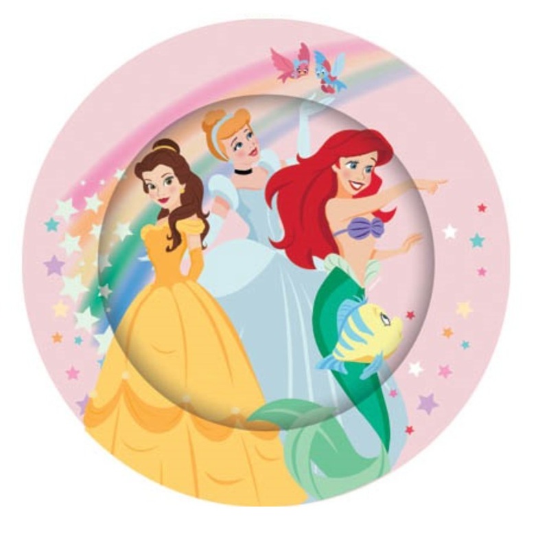 8pk Licensed Disney Princess Paper Party Plates
