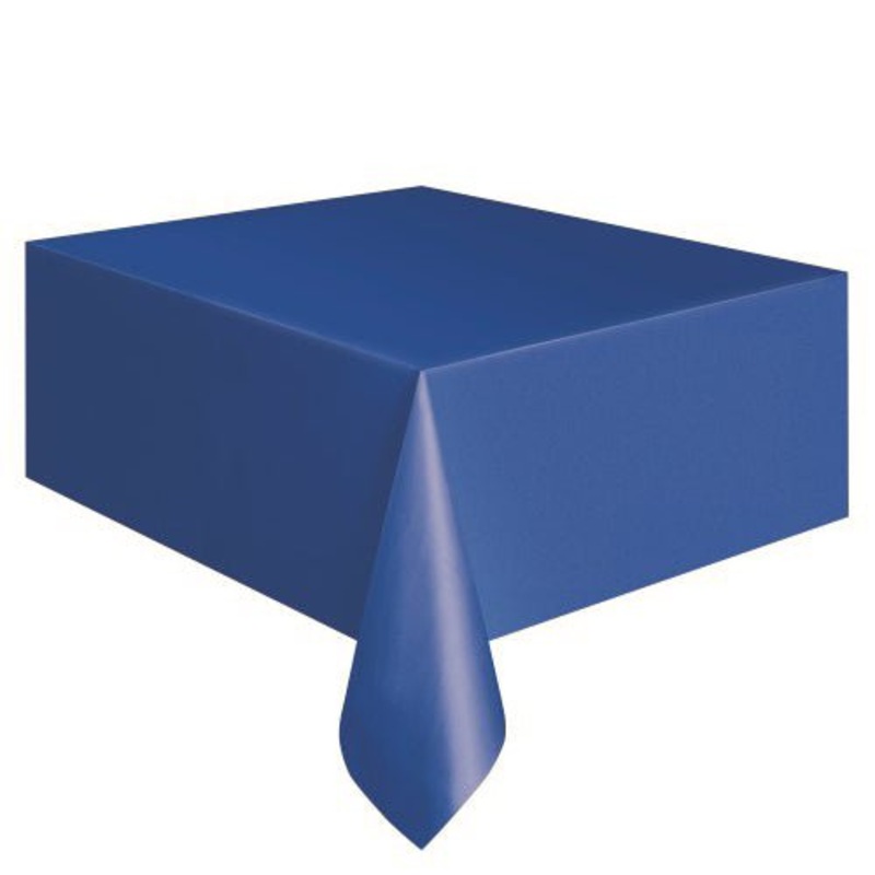 Rectangle Plastic Tablecloth - Royal Blue