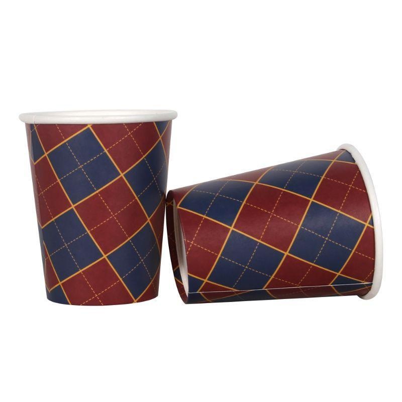 12pk Christmas Paper Cups - Tartan