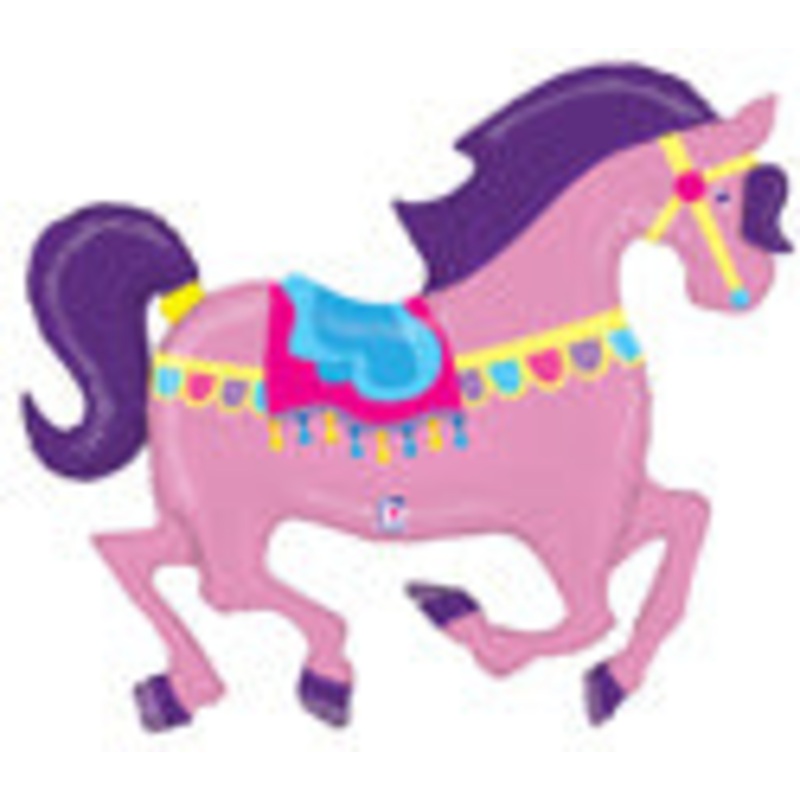 Pink Carousel Horse (D)