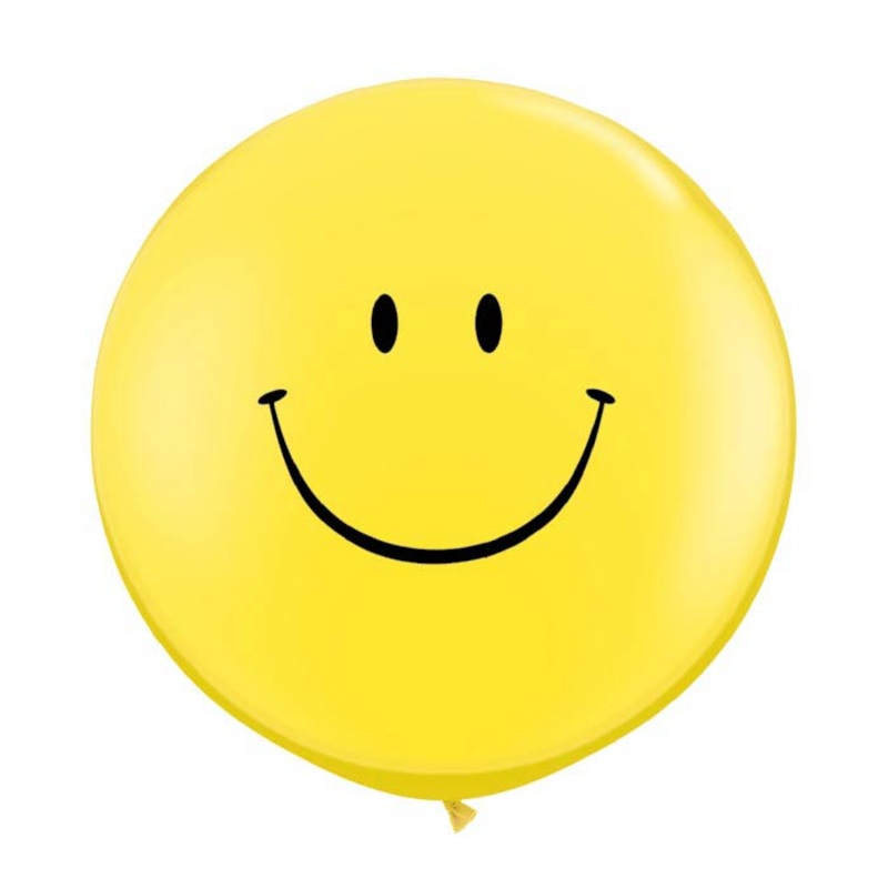 Smiley Face Latex Balloons
