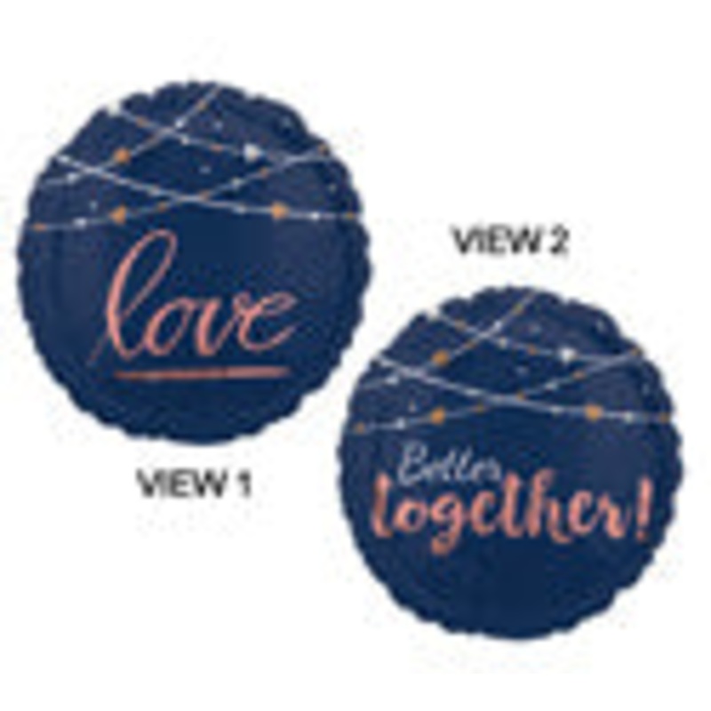 Standard 18" Love/Better Together Round Balloon