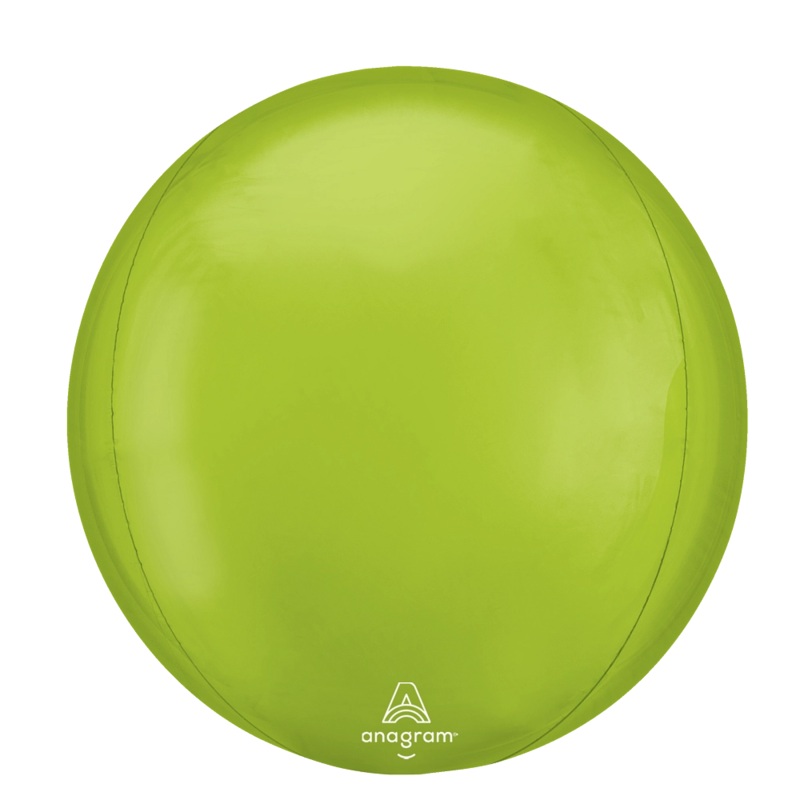 Vibrant Green Orbz 15" Foil Balloon