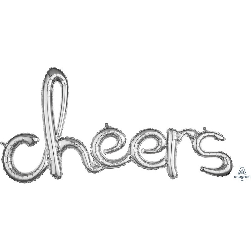 Cheers Script Celebration Balloon Banner Kit