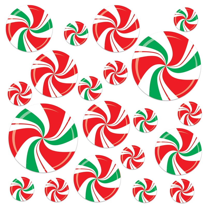 Christmas Peppermint Cutouts (20 per Package)