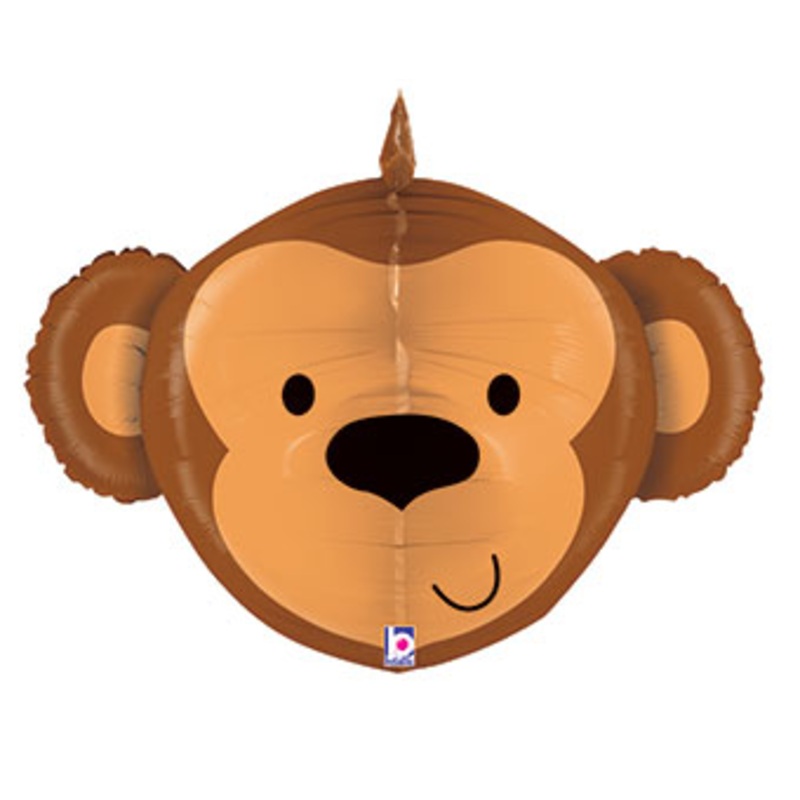 Dimensionals Large Multi Sided Monkey Shape Balloon