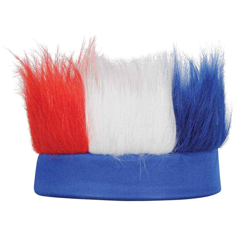 Hairy Headband - red - white - blue