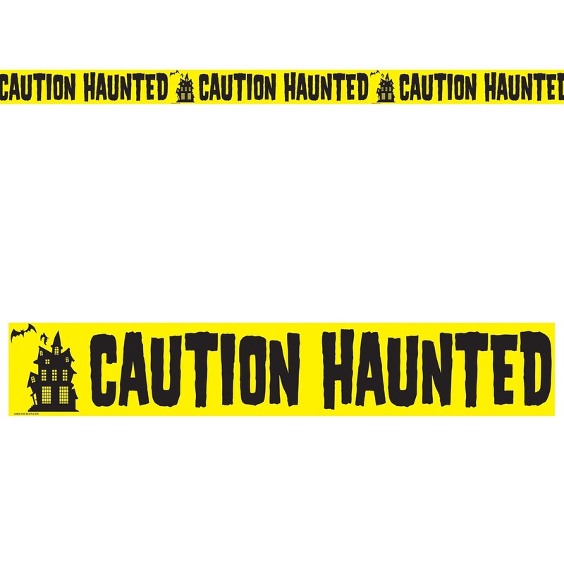 Halloween Caution Haunted Party Tape 20 ft Roll
