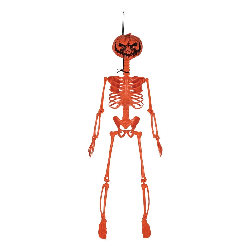 Halloween Plastic Pumpkin Skeleton