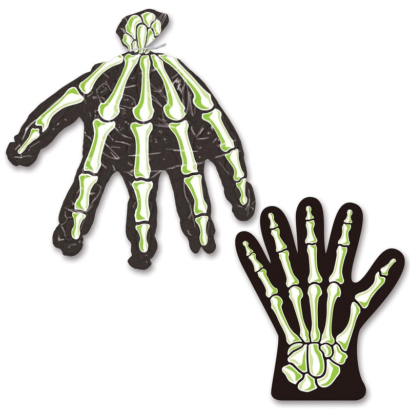 Halloween Skeleton Hand Treat Bags (10 per Package)
