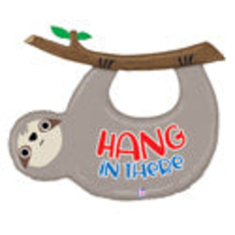 Hang In There Sloth 42" Foil Balloon
