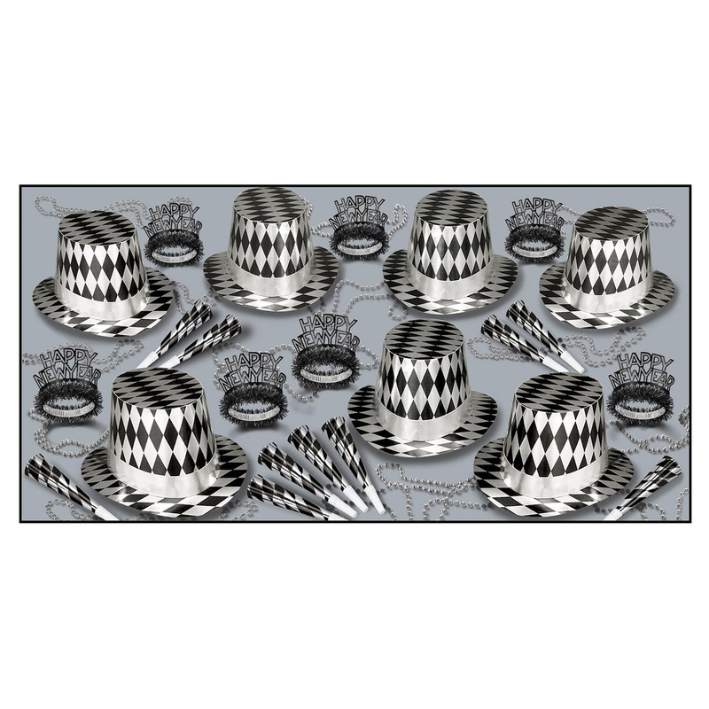 Harlequin New Year's Eve Party Kit for 50 People