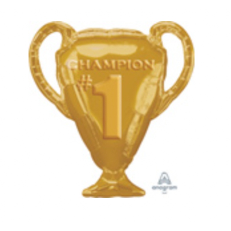 LRG SHP GOLD TROPHY #1 CHAMPION 28" (PKG)