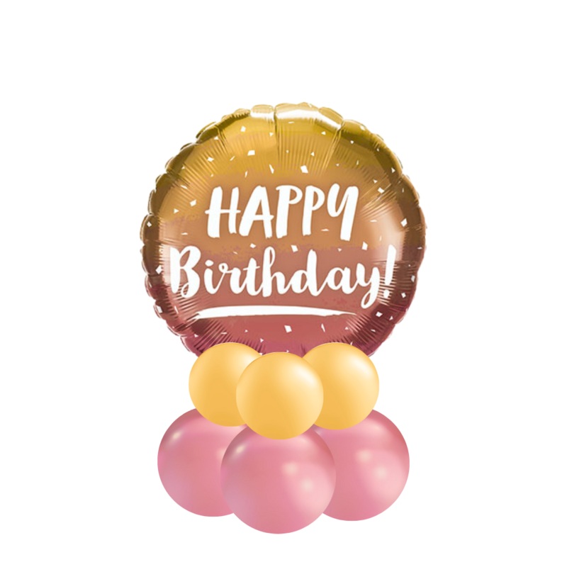 Metallic Dots Birthday Centerpieces