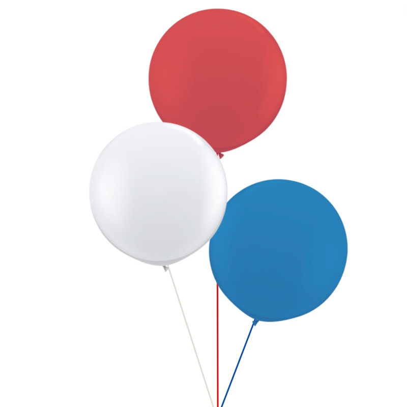 Red, White, and Blue Trio Bouquet