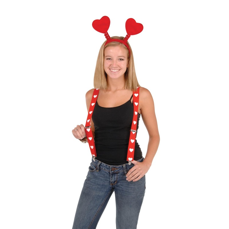 Valentine's Day Heart Suspenders