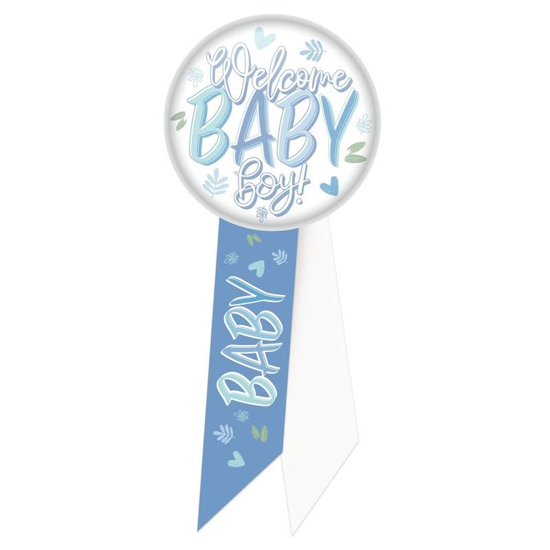 Welcome Baby Boy! Rosette (6 Per Case)
