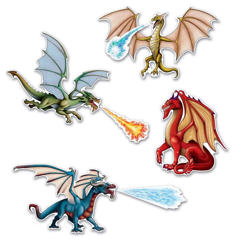 Dragon Party Cutouts (7 per Package)